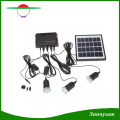 4 W Painel Solar de Iluminação Em Casa Kit Sistema de Carregador USB com 3 PCS Lâmpada para Countryard Camping Pesca De Emergência Segurança lâmpada